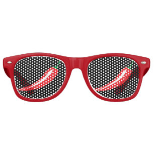 Funny red hot chilli pepper party shades sunglasse