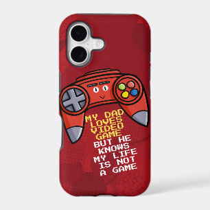 Funny Red Joystick Father's Day Greeting
