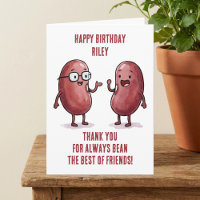 Funny Red Kidney Bean Best Friend Birthday