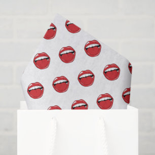 Funny Red Lips  Tissue Paper