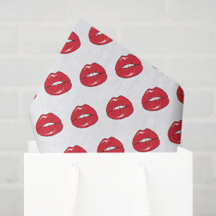 Funny Red Lips Tissue Paper
