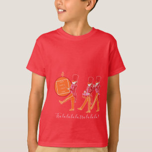 Funny Red Orange Nutcracker Marching Band Boys'  T T-Shirt