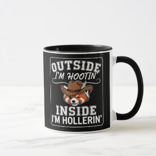 Funny Red Panda Cowboy Mug