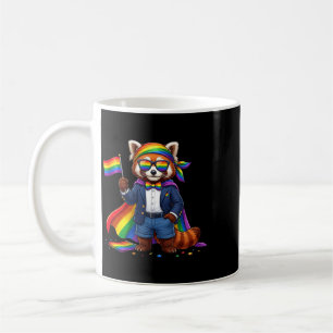 Funny Red Panda Lgbt Rainbow Lesbian Gay Pride Coffee Mug