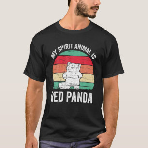 Funny Red Panda Trending My Spirit Animal Is Red P T-Shirt