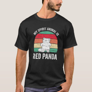Funny Red Panda Trending My Spirit Animal Is Red P T-Shirt