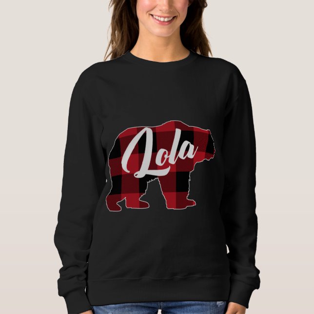 Funny Red Plaid Buffalo Bear Apparel, Filipino Lol Sweatshirt (Front)