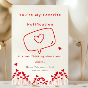 Funny Red Valentine's Day Holiday Card