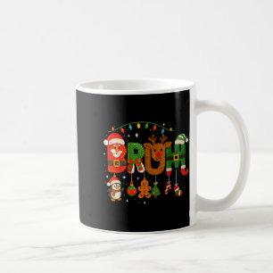 Funny Red White And Bruh Boys Xmas Christmas Pajam Coffee Mug