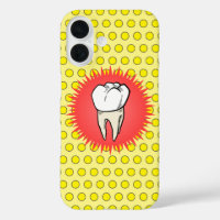 Funny Red White Yellow Extracted Molar Starburst