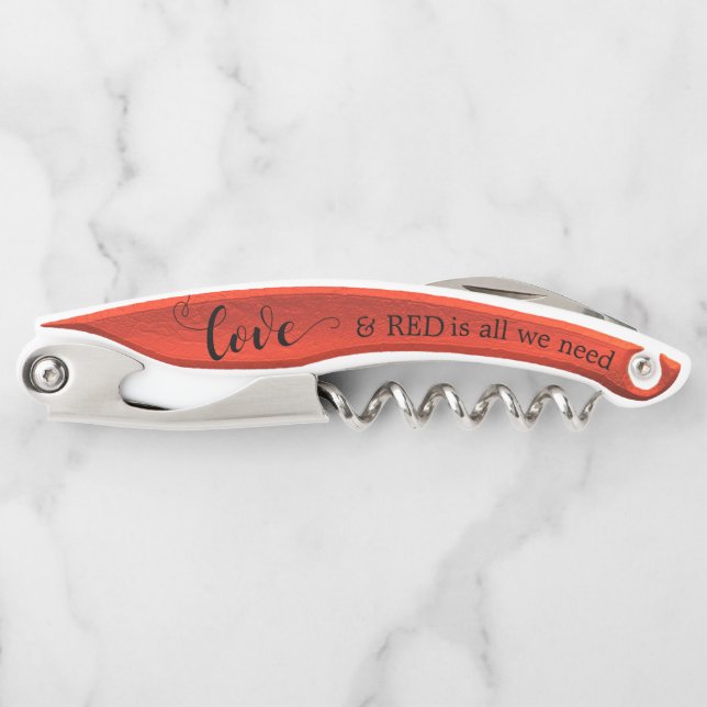 Funny Red Wine Corkscrew Bottle Opener (Front)
