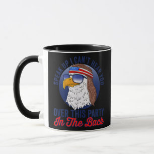 Funny Redneck 4th Of July American Flag USA Eagle Mug