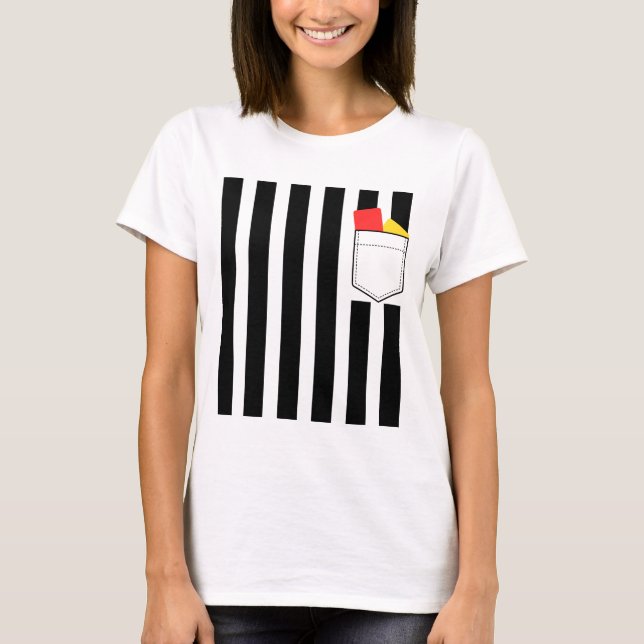Funny Referee Fancy Dress Halloween Costume T-Shirt (Front)