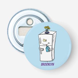 Funny refrigerator cartoon illustration bottle opener