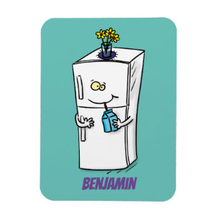 Funny refrigerator cartoon illustration magnet