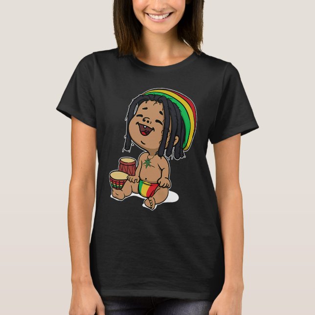 Funny Reggae Jamaica Music Ragga Reggaeton Relax F T-Shirt (Front)