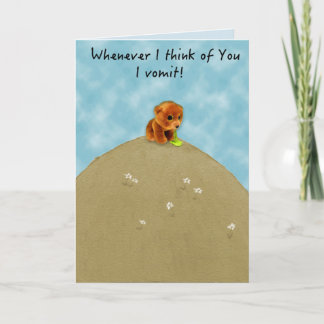 Funny Regrets Relationship Card