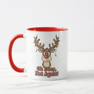 Funny Reindeer Christmas – Oh Deer Mug