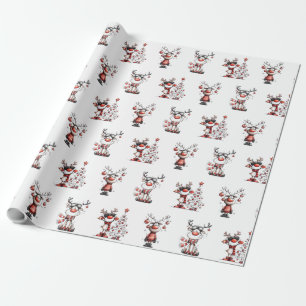 Funny Reindeer Christmas Wrapping Paper – Oh Deer!
