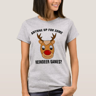 FUNNY REINDEER GAMES  CHRISTMAS T-SHIRTS