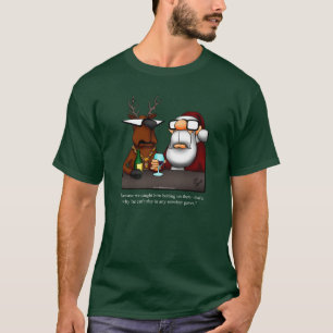 Funny Reindeer Humour Christmas T-Shirt