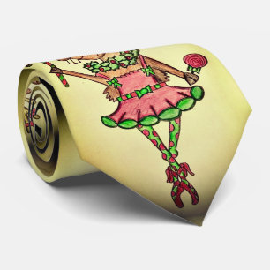 Funny Reindeer Men’s Christmas Tie