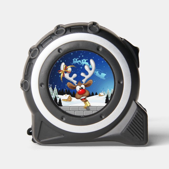 Funny Reindeer Peeking Christmas Meme  1 (Front)