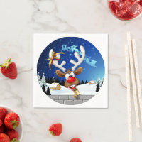 Funny Reindeer Peeking Christmas Meme 