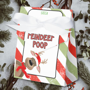 Funny Reindeer Poop Christmas Holiday Gift favour Box
