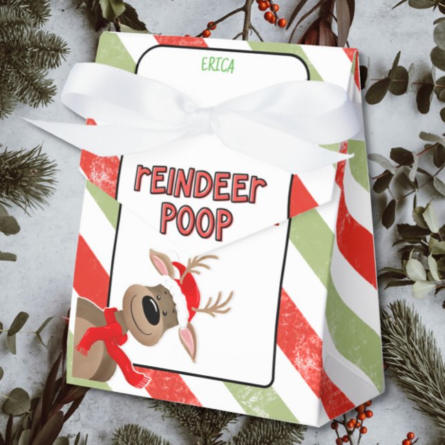 Funny Reindeer Poop Christmas Holiday Gift favour Box (Creator Uploaded)