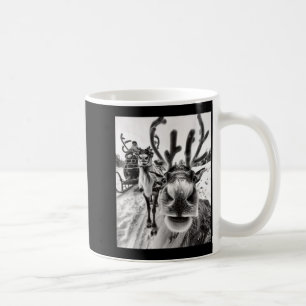 Funny Reindeer Selfie Christmas Coffee Mug
