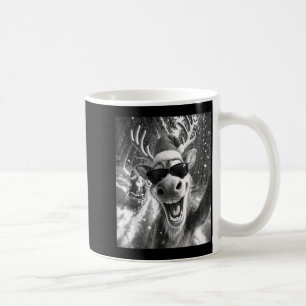 Funny Reindeer Selfie Christmas Coffee Mug