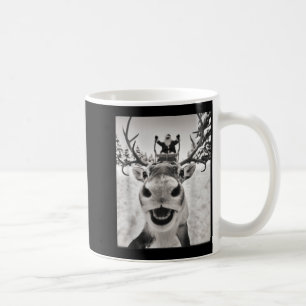Funny Reindeer Selfie Christmas Santa Funny Kids Coffee Mug