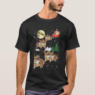 Funny Reindeer Sheltie Xmas Christmas Dog Lovers G T-Shirt