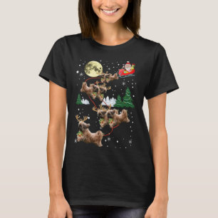 Funny Reindeer Shih Tzu Xmas Christmas Dog Lovers  T-Shirt