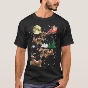 Funny Reindeer Shih Tzu Xmas Christmas Dog Lovers T-Shirt