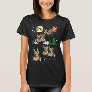 Funny Reindeer Yorkie Xmas Christmas Dog Lovers Gi T-Shirt