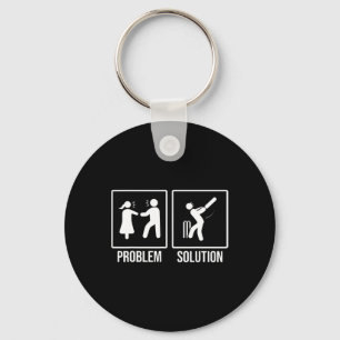 Funny Relationship And Cricket Key Ring