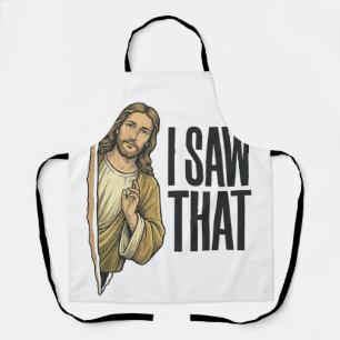 Funny Religious I Saw That Vintage Apron