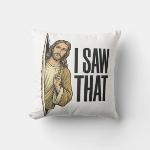 Funny Religious I Saw That Vintage Cushion