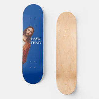 Funny Religious Jesus Meme Christian Skateboard