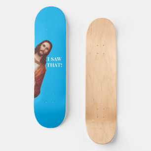Funny Religious Jesus Meme Christian Skateboard