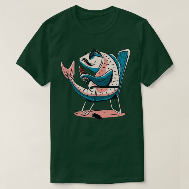 Funny relxs Shark T-Shirt (Design Front)