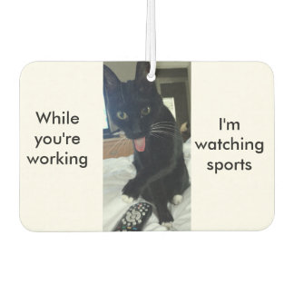 Funny remote tongue cat sport car car air freshener