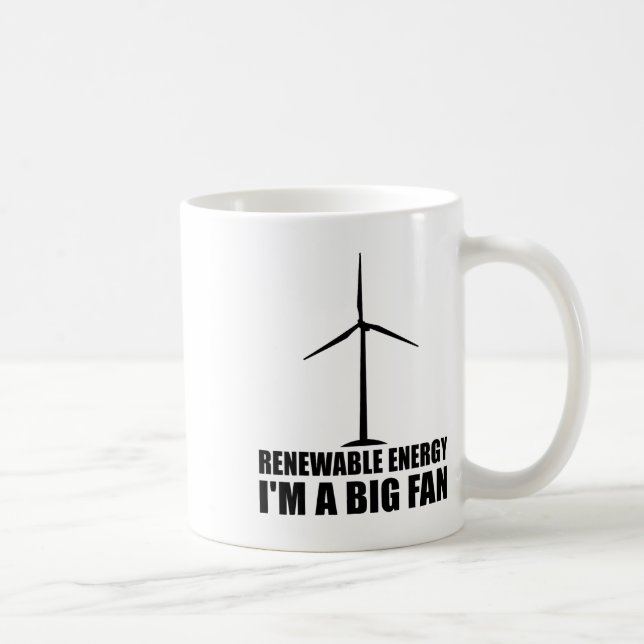 Funny Renewable Energy Environmental Gift Cool Win Coffee Mug (Right)