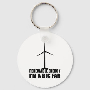 Funny Renewable Energy Environmental Gift Cool Win Key Ring