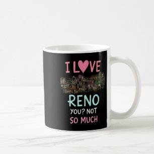 Funny Reno Nevada Night Skyline Vintage Premium  Coffee Mug