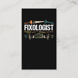 Funny Repairman Carpenter Craftsman Father Business Card