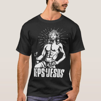Funny Reps 4 Jesus Weightlifting Gym Motivation Gi T-Shirt