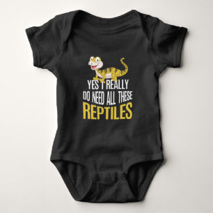 Funny Reptile lover Kids Cute Animal fan Baby Bodysuit